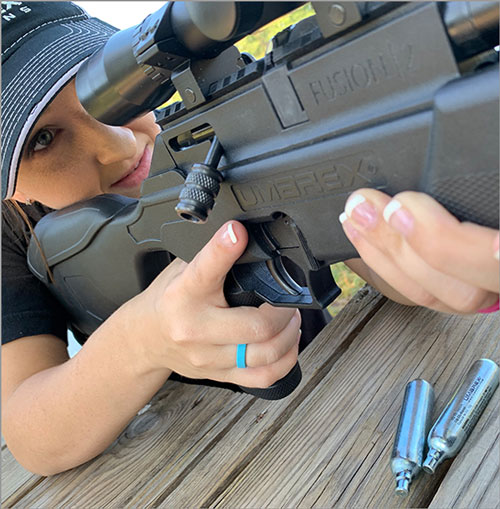 Umarex Fusion 2 being shot by a woman